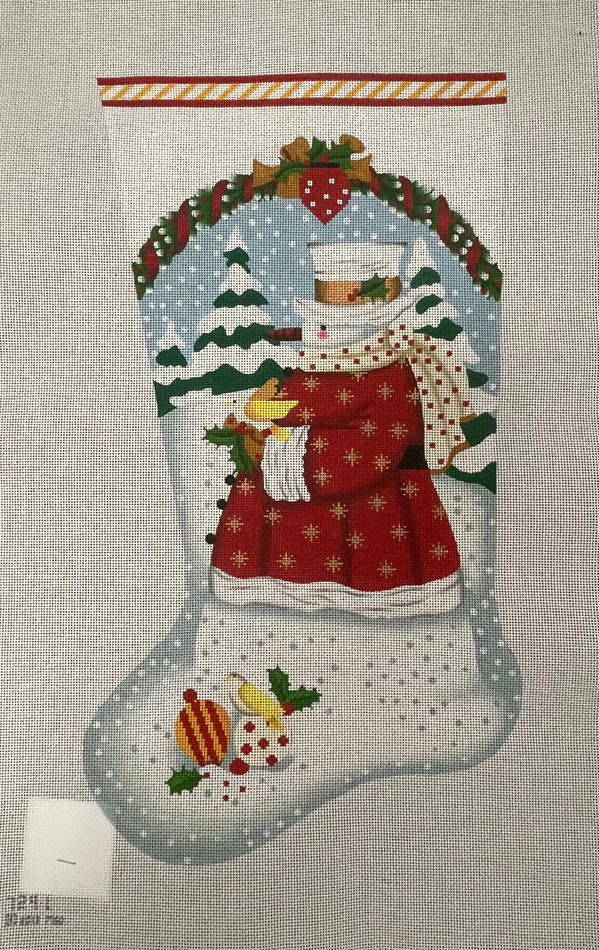 * Melissa Shirley 729L Wildwood Snowman Stocking- 13m