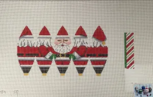 * Susan Roberts Needlepoint 5284 Full Santa, 3D Hot Air Balloon