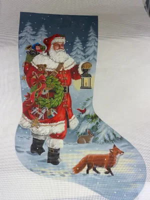 * Susan Roberts Needlepoint LGDAXS485 Lantern Woodland Walk