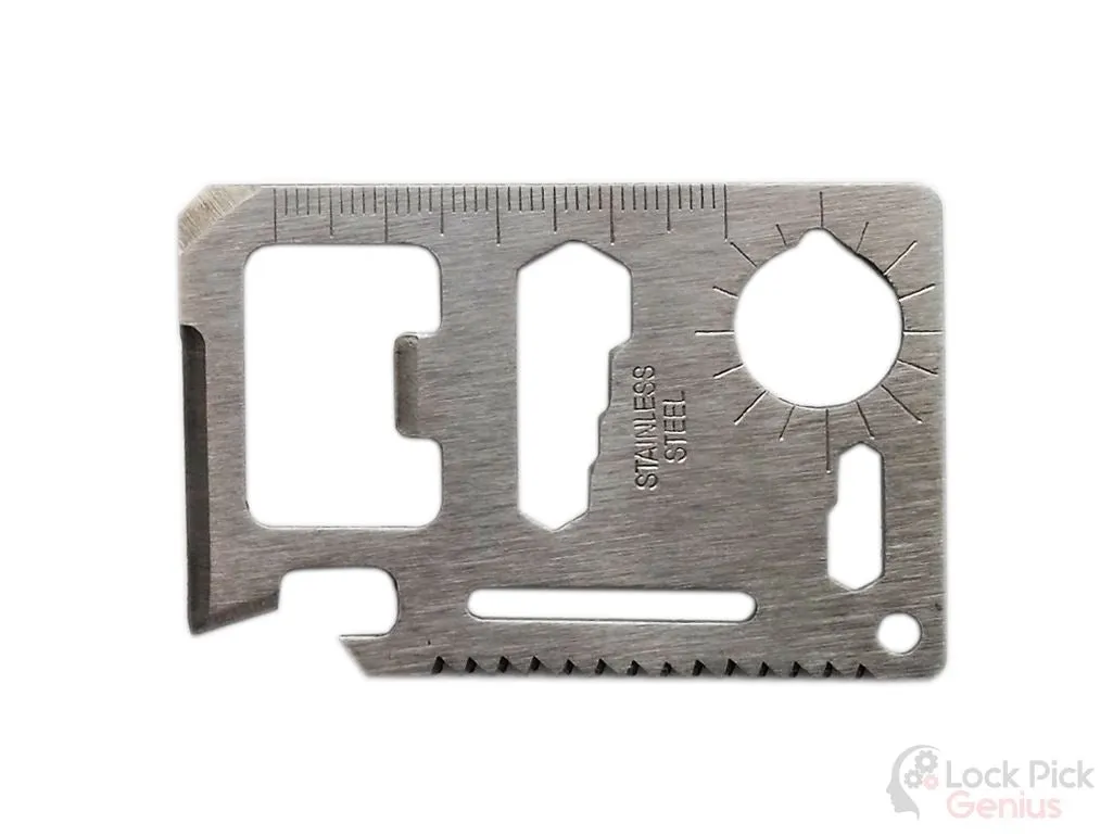 1 Wallet Size Lock Pick Set 5pcs tools with 10 in 1 Multitool