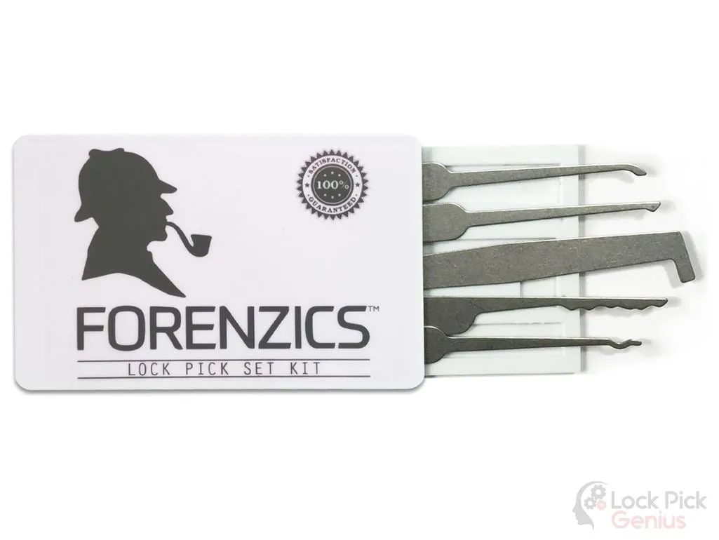 1 Wallet Size Lock Pick Set 5pcs tools with 10 in 1 Multitool