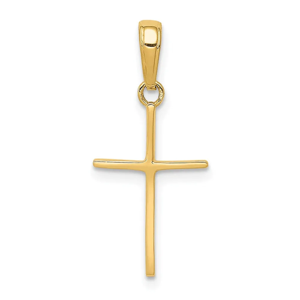 14k Polished Cross Pendant