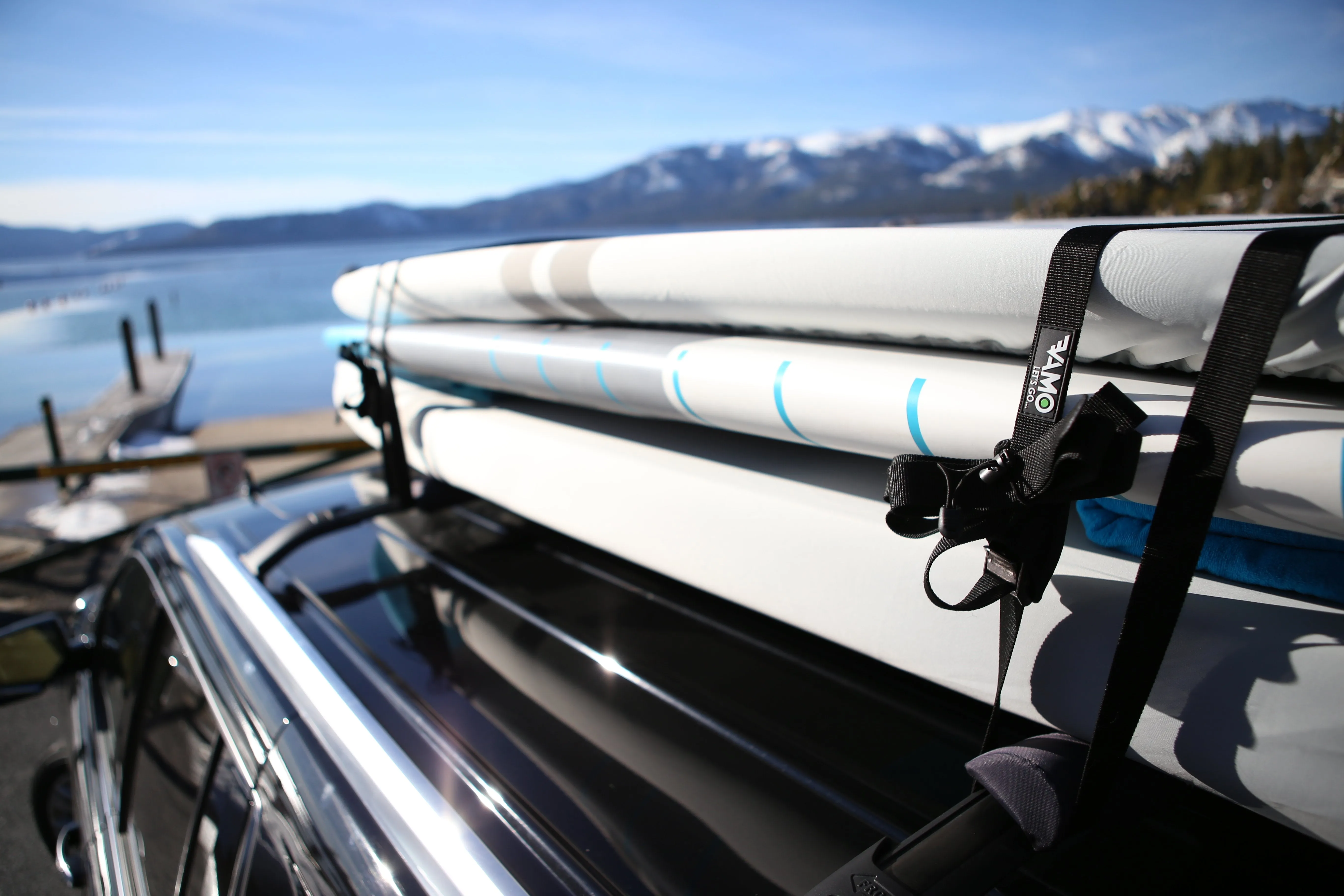 15' & 10' VAMO Premium Paddleboard SUP, Surf and Kayak Tie Down Straps