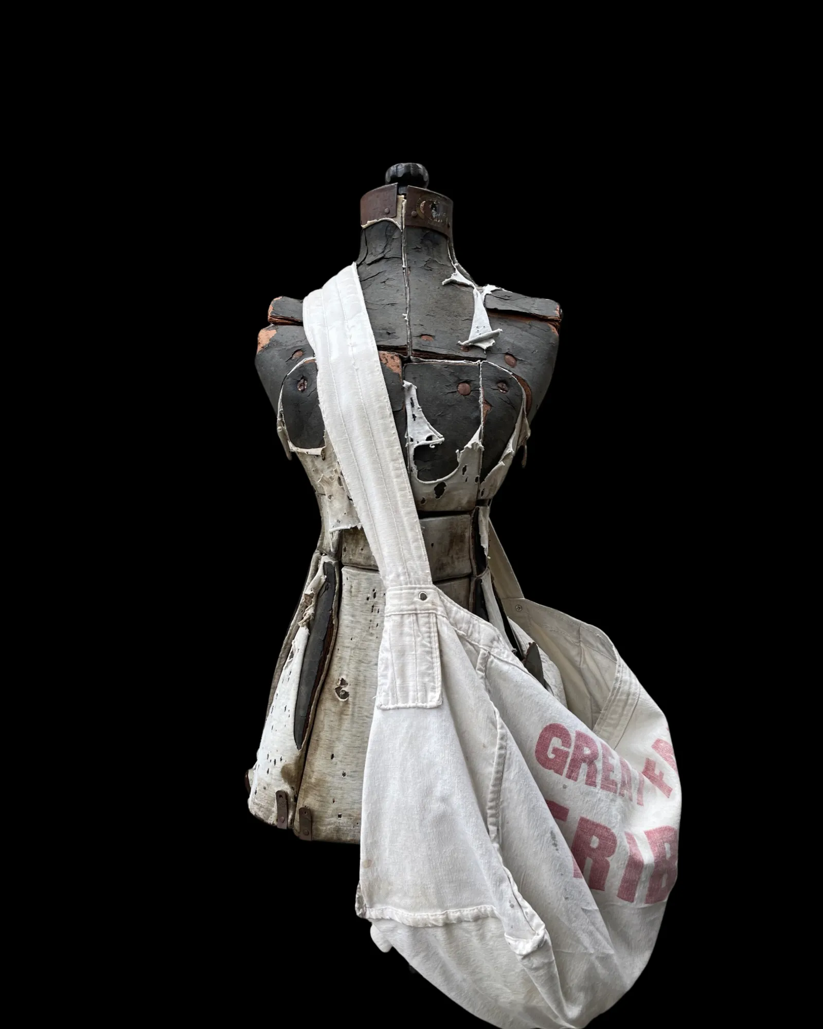 1940s-1950s Newsboy Canvas Carrier Bag