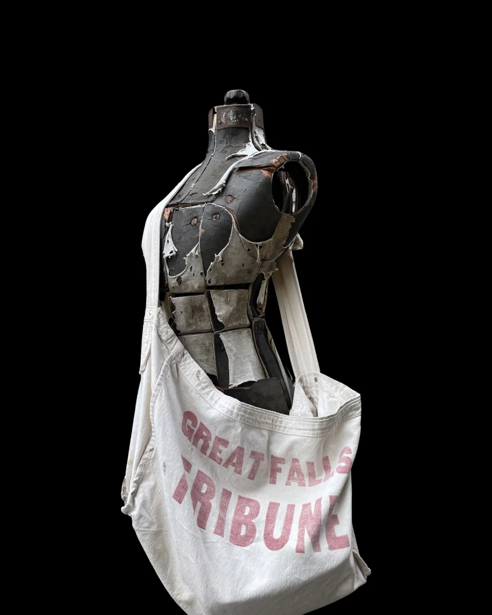 1940s-1950s Newsboy Canvas Carrier Bag