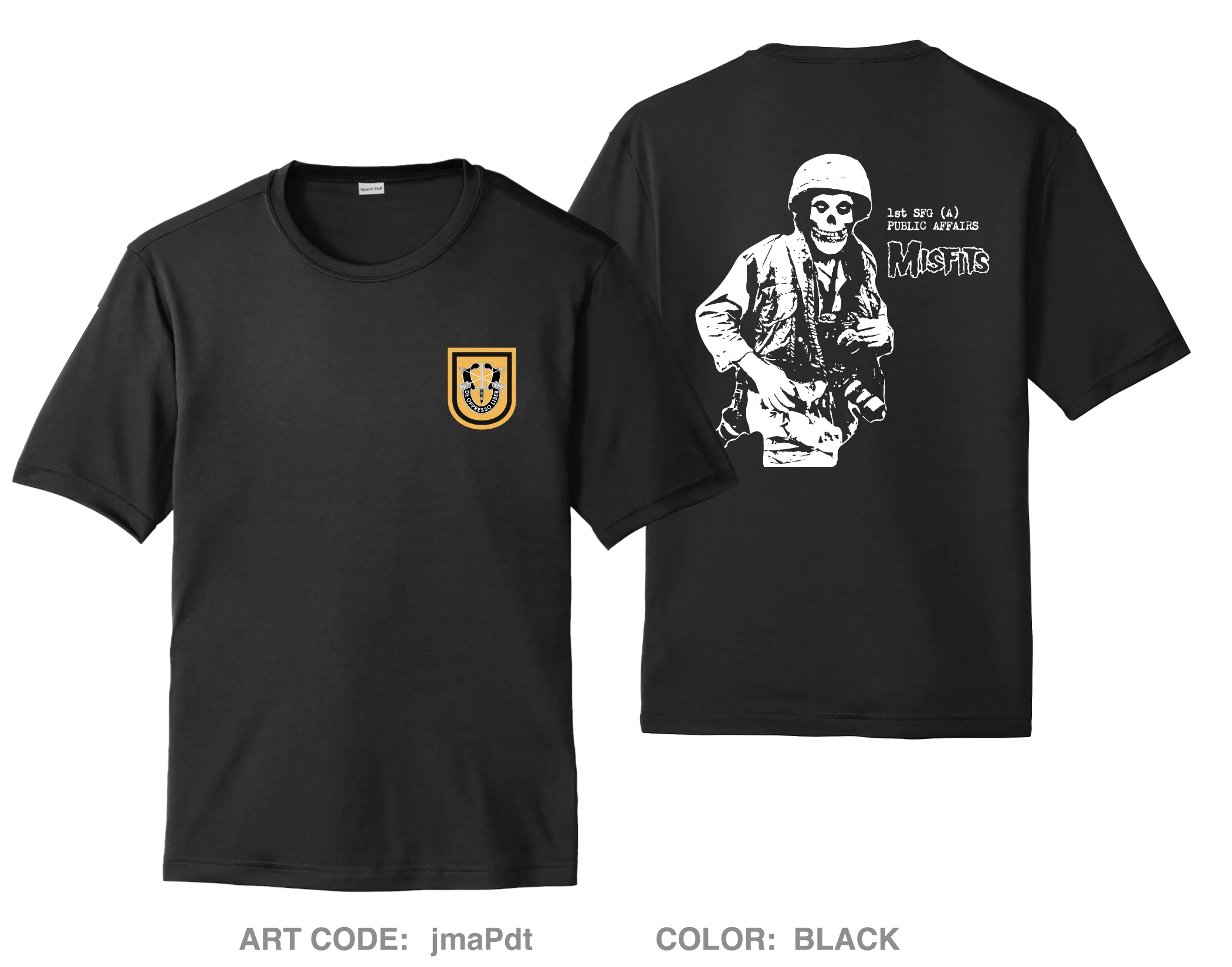 1SFG(A) PAO Hi-Tech Performance Unisex SS Tee - jmaPdt