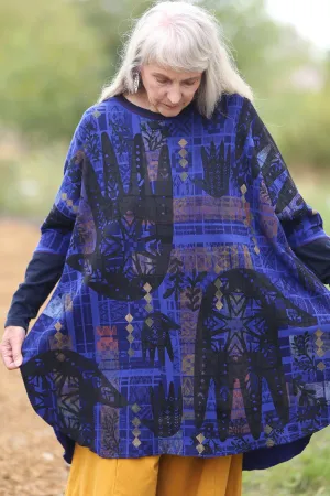 2251 Natural City Tunic Blue Spectrum with contrast thread-P