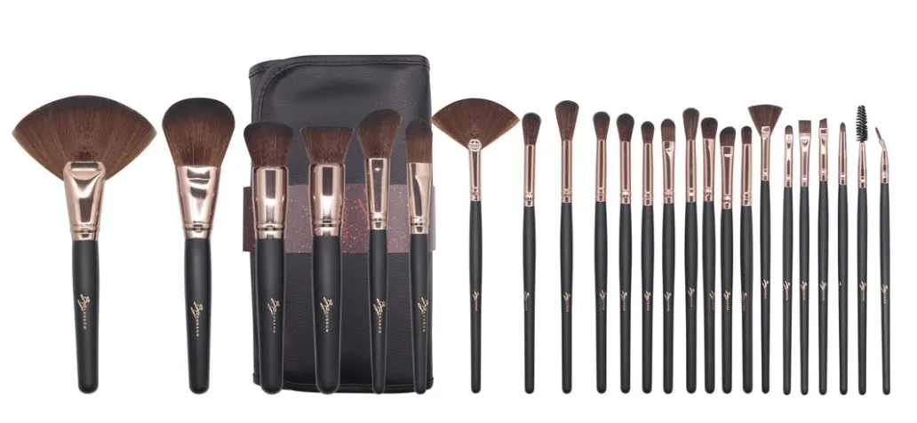 24 Piece Luxe Brush Set (Chocolate).