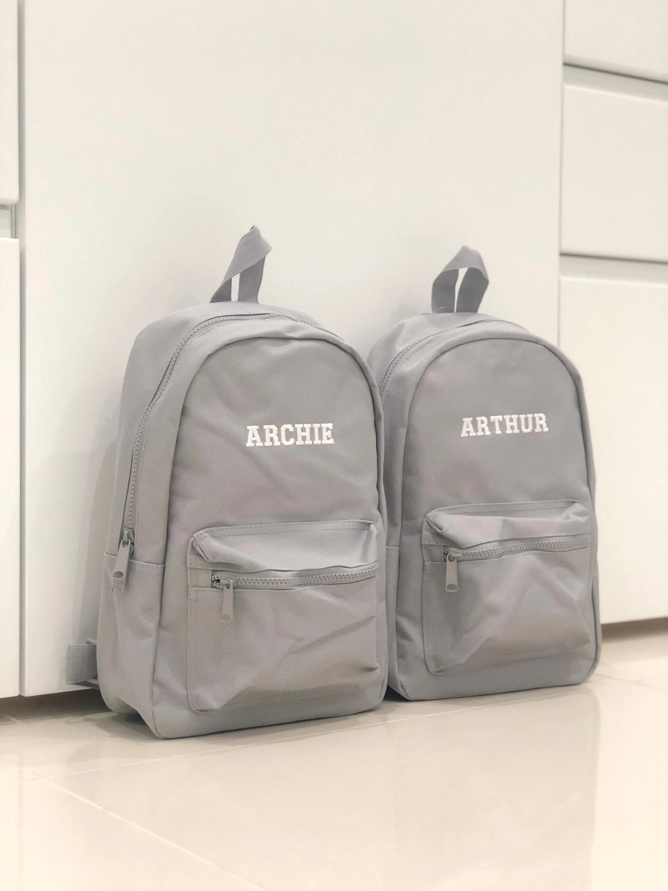 3-ITEMS Personalised Mini Backpack Bag, Blanket & Bodysuit Bundle Gift Set