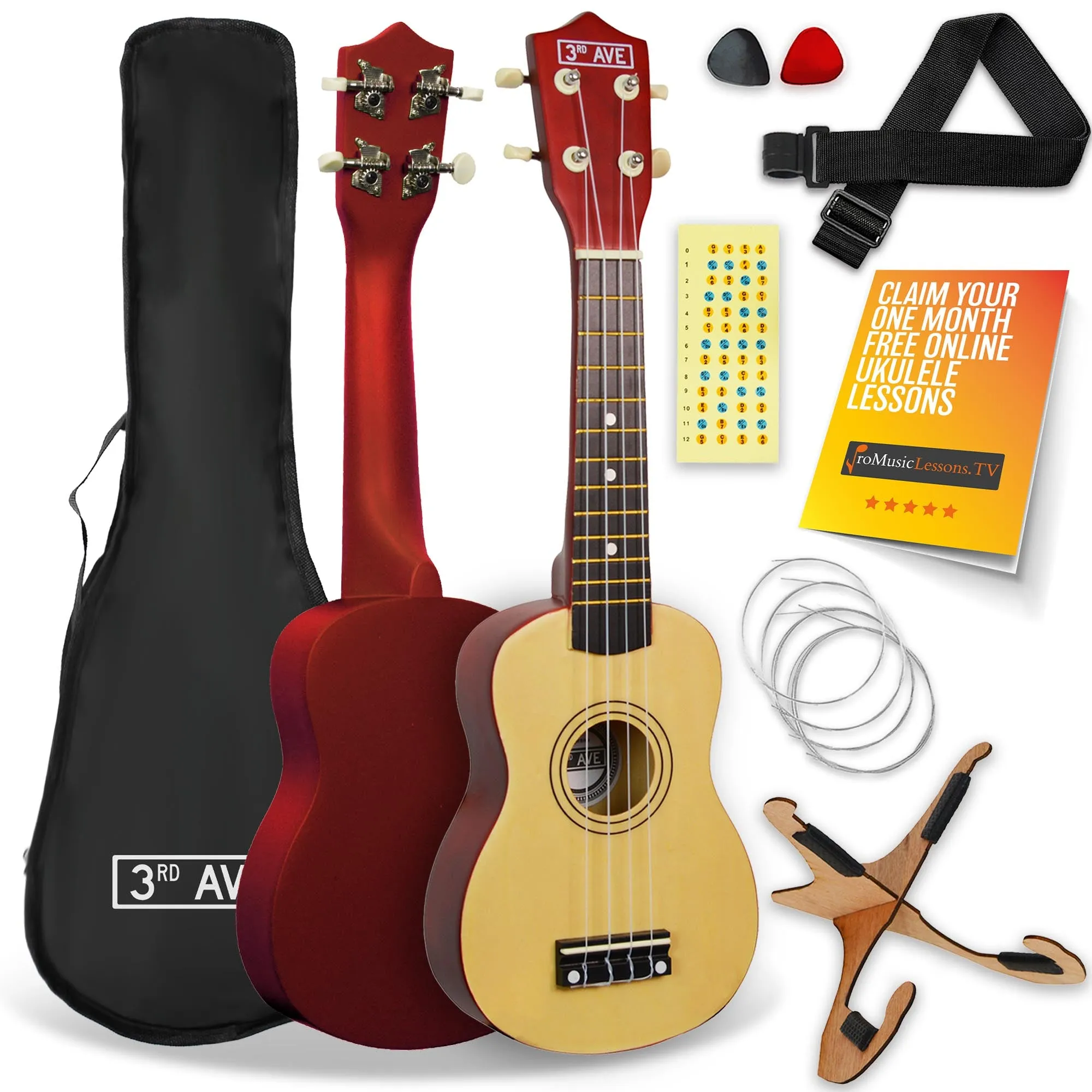 3rd Avenue Soprano Ukulele Starter Pack