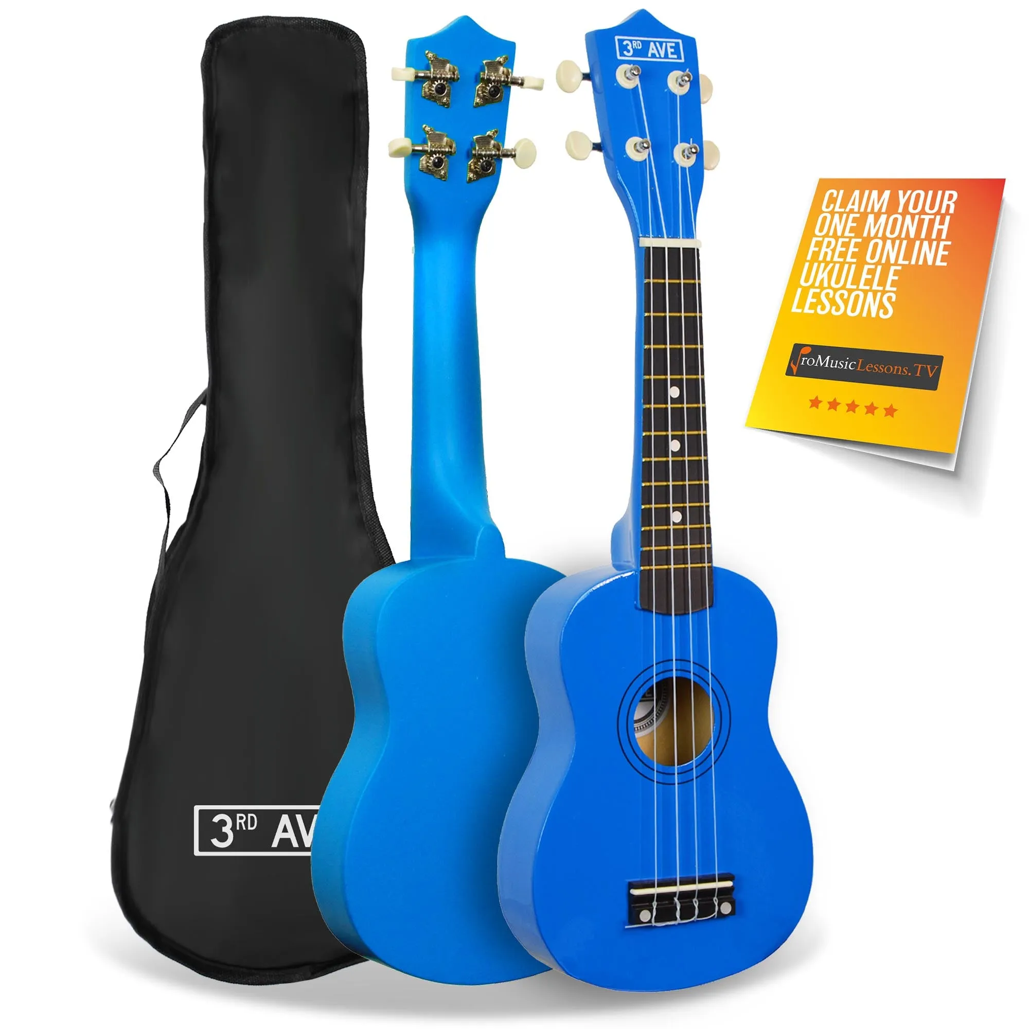 3rd Avenue Soprano Ukulele with Bag