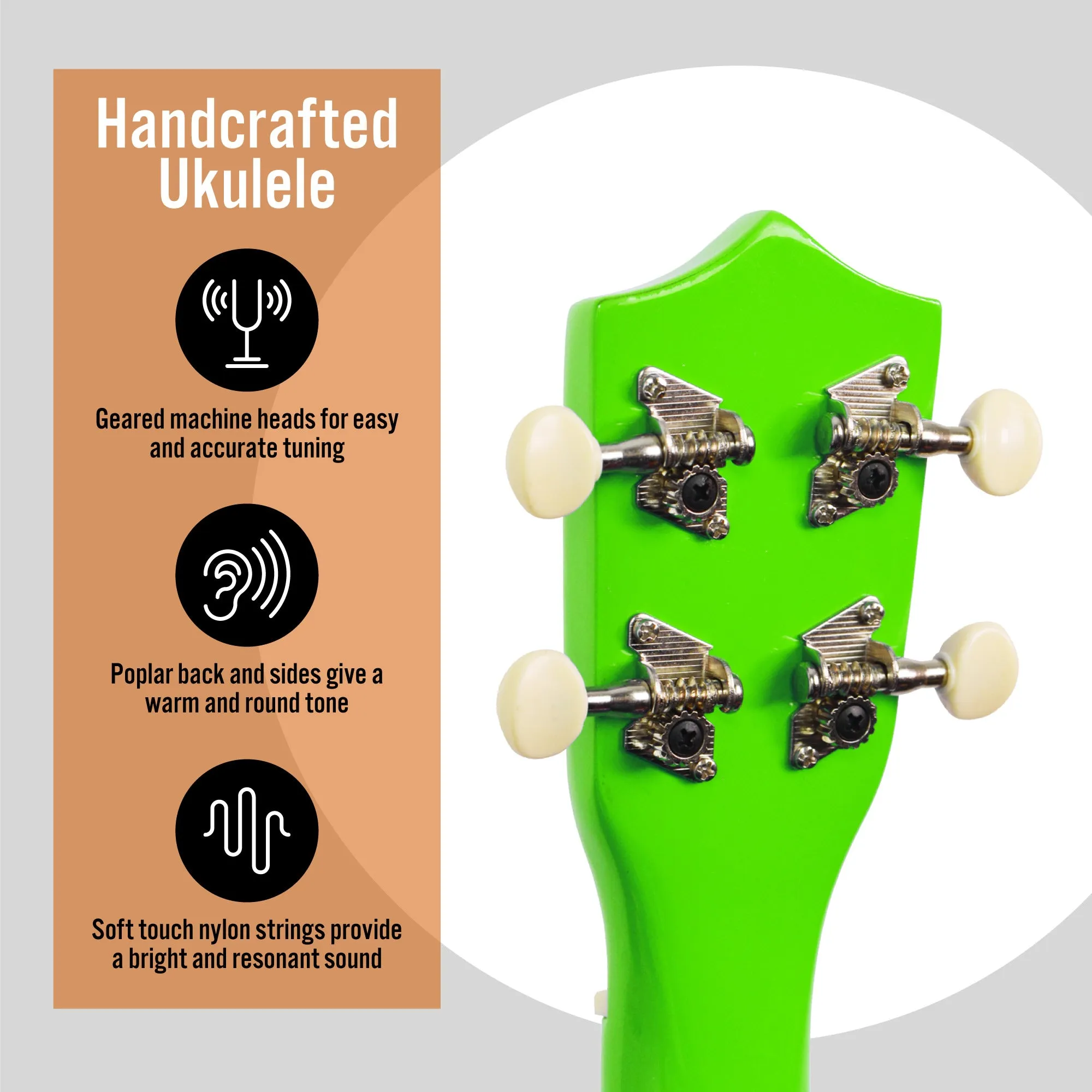 3rd Avenue Soprano Ukulele with Bag