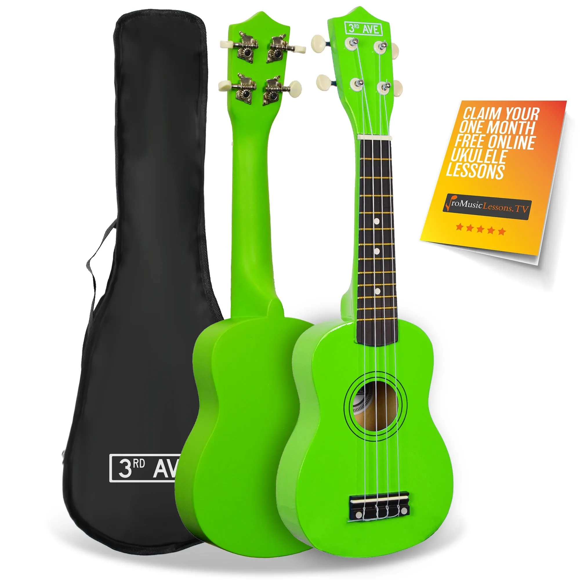 3rd Avenue Soprano Ukulele with Bag