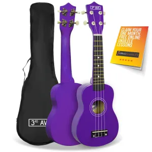3rd Avenue Soprano Ukulele with Bag