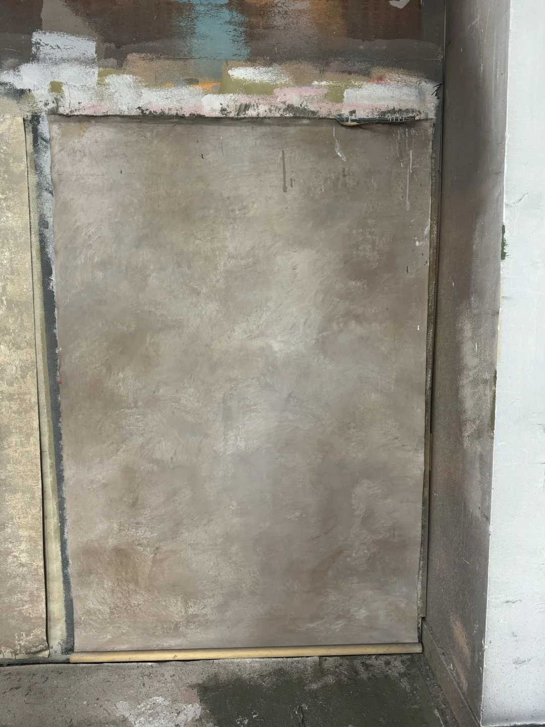 5x7ft Kate Light Brown and Yellow Texture Hand Painted Canvas Backdrop