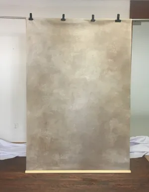 5x7ft Kate Light Brown and Yellow Texture Hand Painted Canvas Backdrop