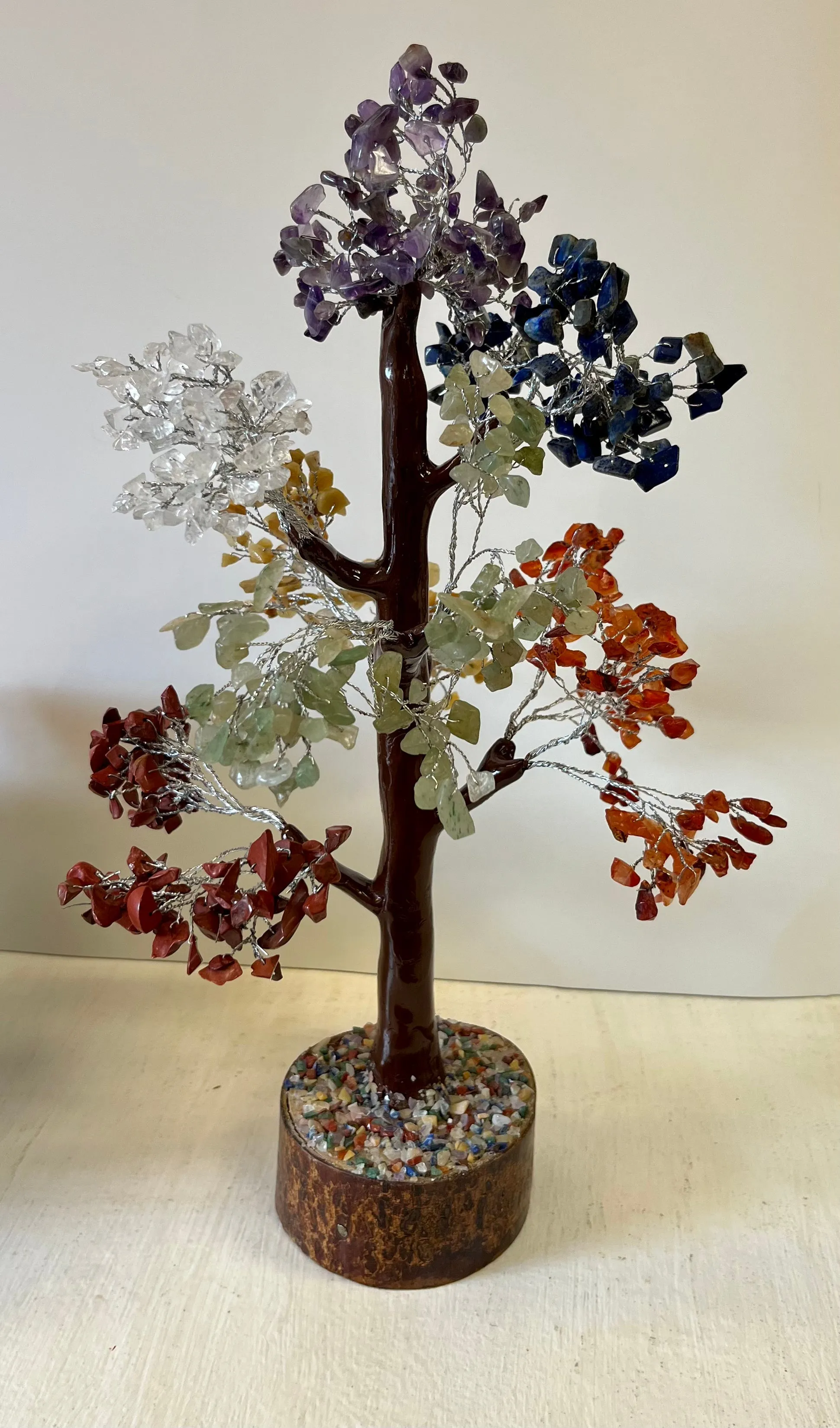 9” Chakra Tree w/ Wood Base