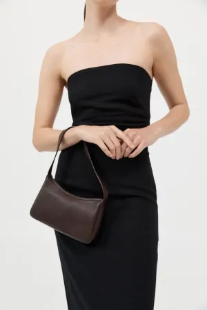 90s Petit Shoulder Bag in Chocolate
