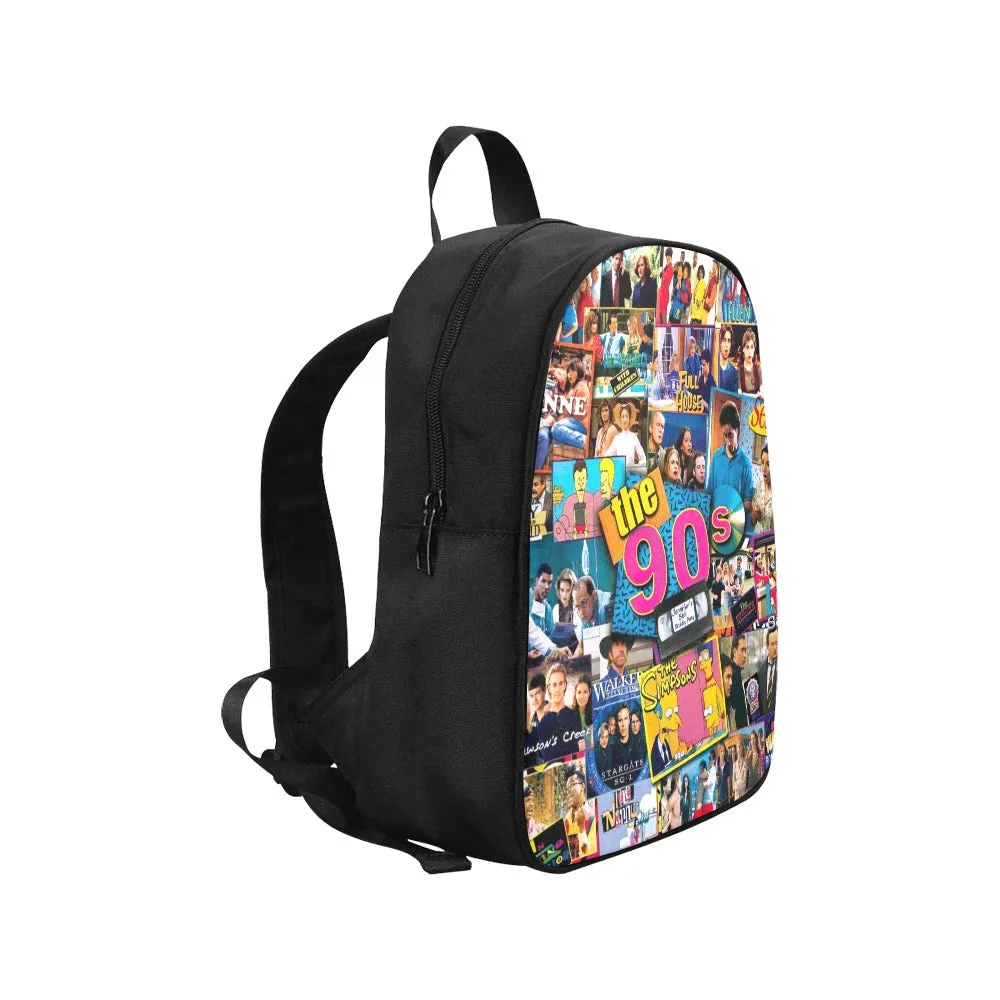 90s TV Icons Collage Canvas Backpack