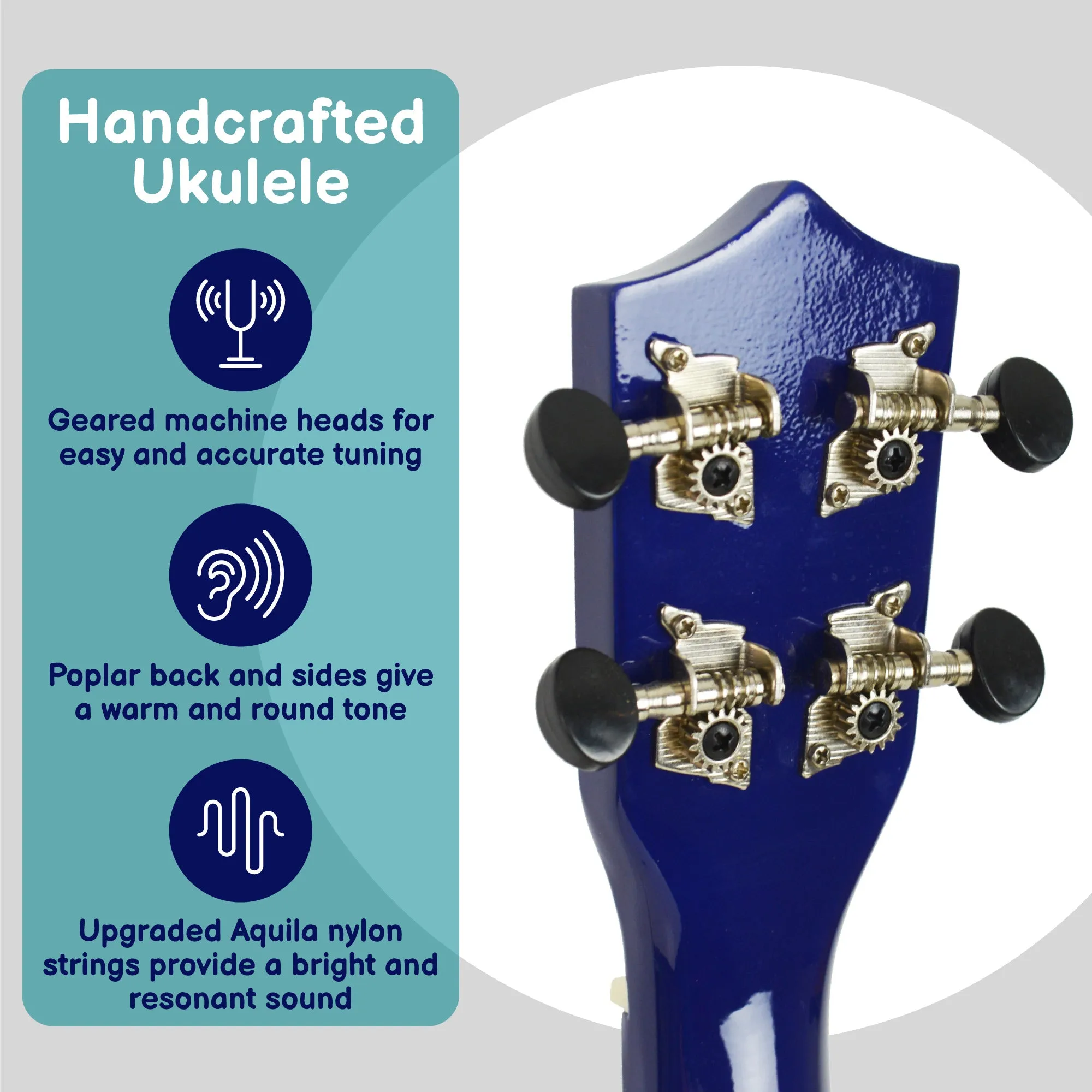 A-Star Soprano Ukulele Starter Pack with Bag, Tuner and Strings