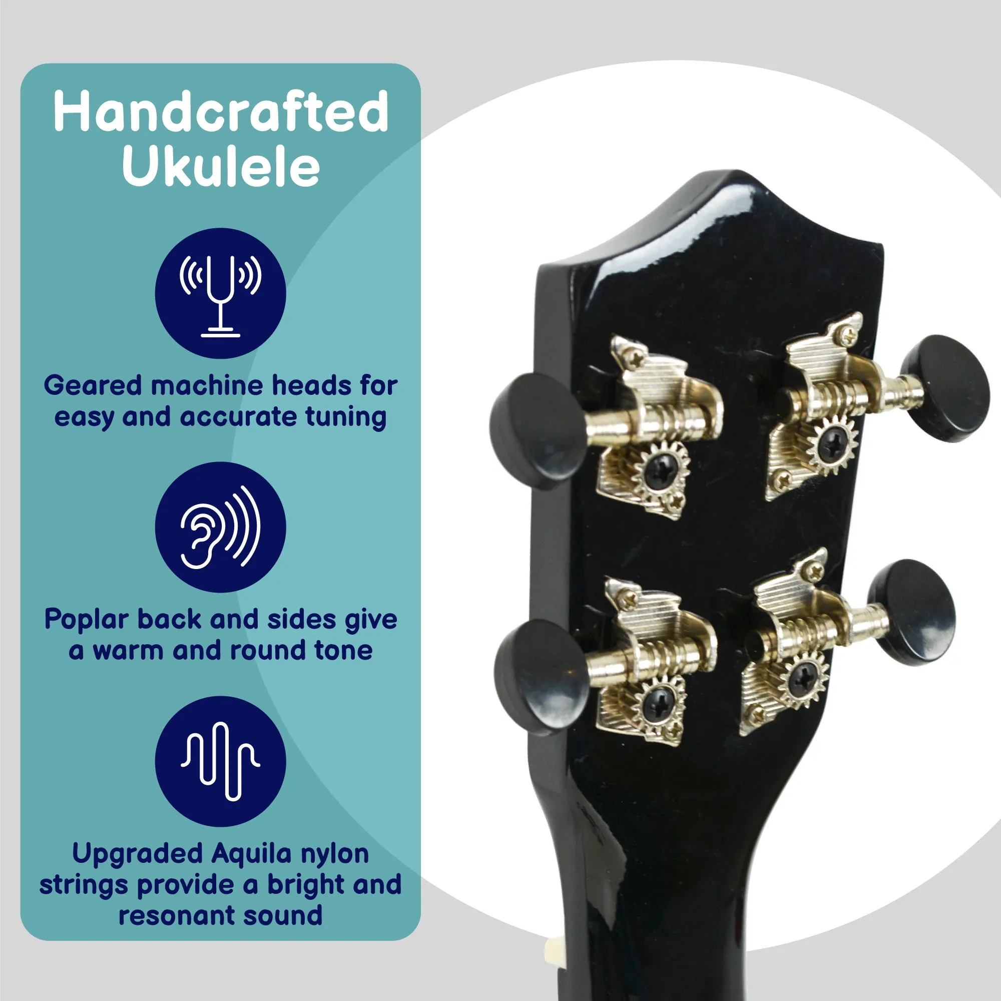 A-Star Soprano Ukulele Starter Pack with Bag, Tuner and Strings