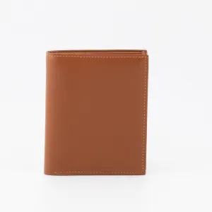 A Trifold, Premium Leather Wallet (Brown)