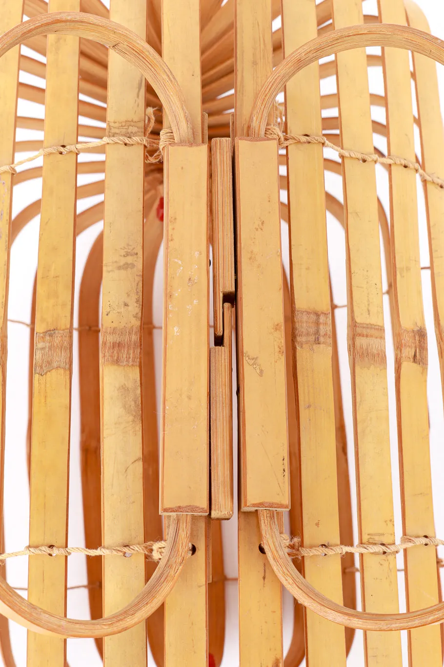 Accordion Bamboo Basket Bag II