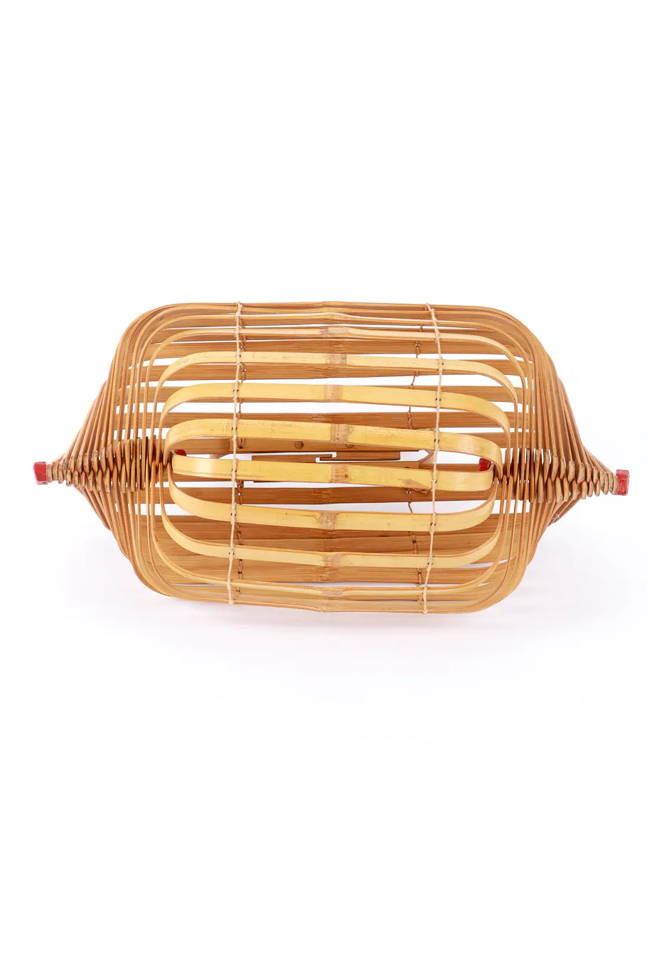Accordion Bamboo Basket Bag II