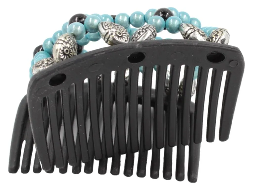 African Butterfly Chameleon Hair Comb - Ndalena Black 38