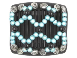 African Butterfly Chameleon Hair Comb - Ndalena Black 38