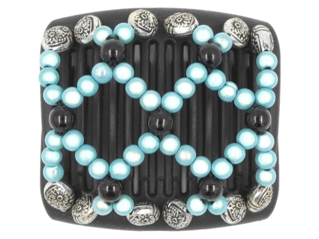 African Butterfly Chameleon Hair Comb - Ndalena Black 38