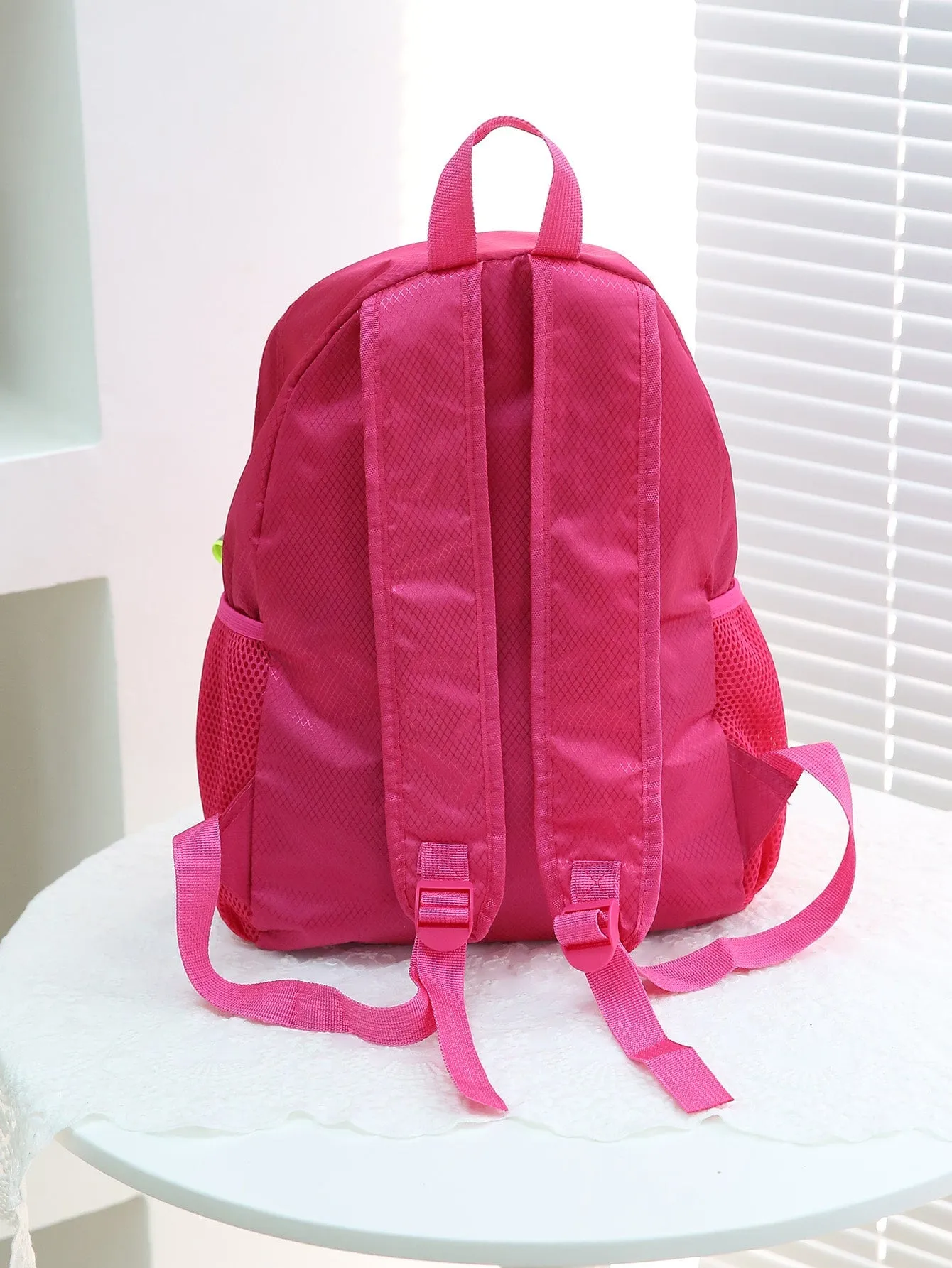 Airplane & Letter Graphic Classic Backpack