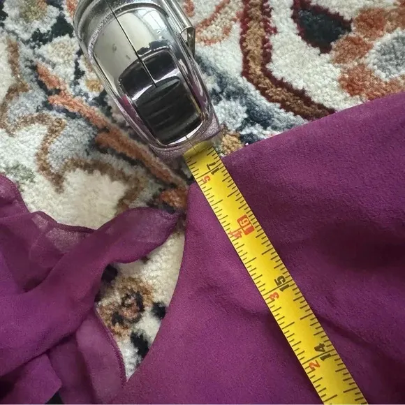 ALICE   OLIVIA Silk One Shoulder Purple Dress