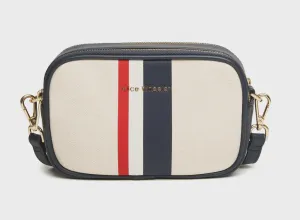Alice Wheeler Madrid CrossBody Bag Navy Stripe