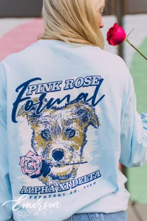 Alpha Xi Delta Pink Rose Formal Tee