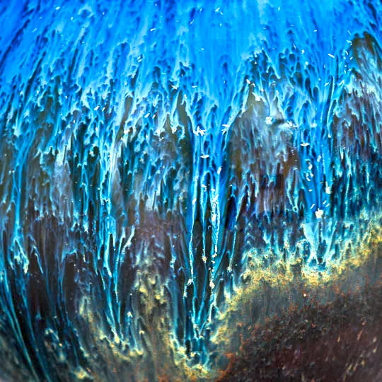 Amber Blue Round Mug