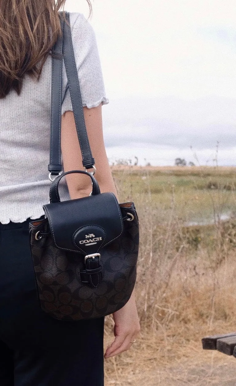 Amelia Convertible Backpack In Signature Canvas