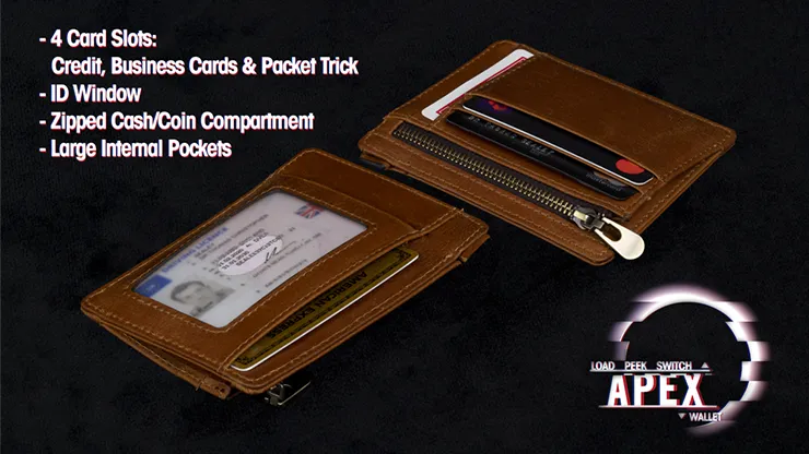 Apex Wallet Black (Gimmick and Online instructions) by Thomas Sealey