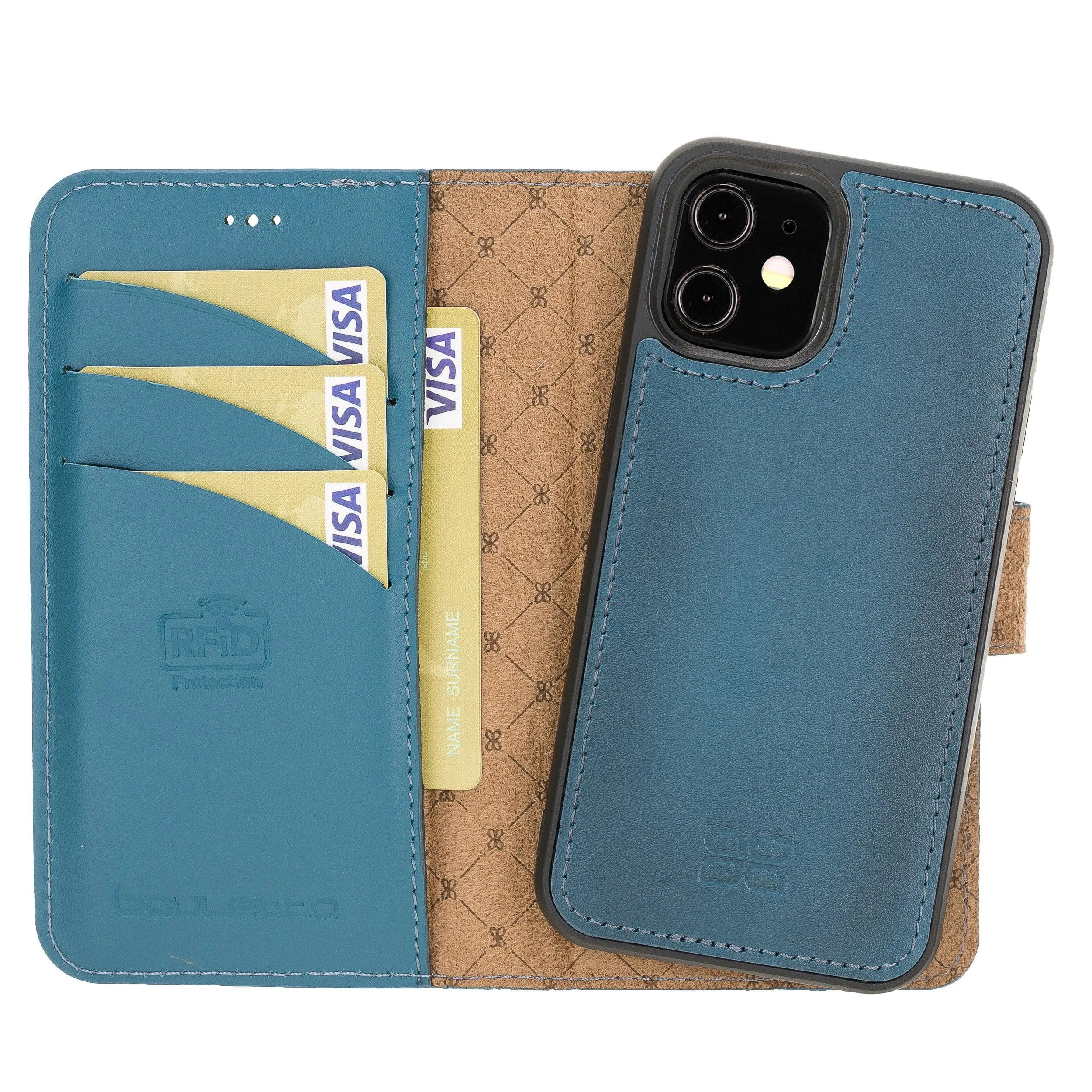 Apple iPhone 12 Series Detachable Leather Wallet Cases - MW