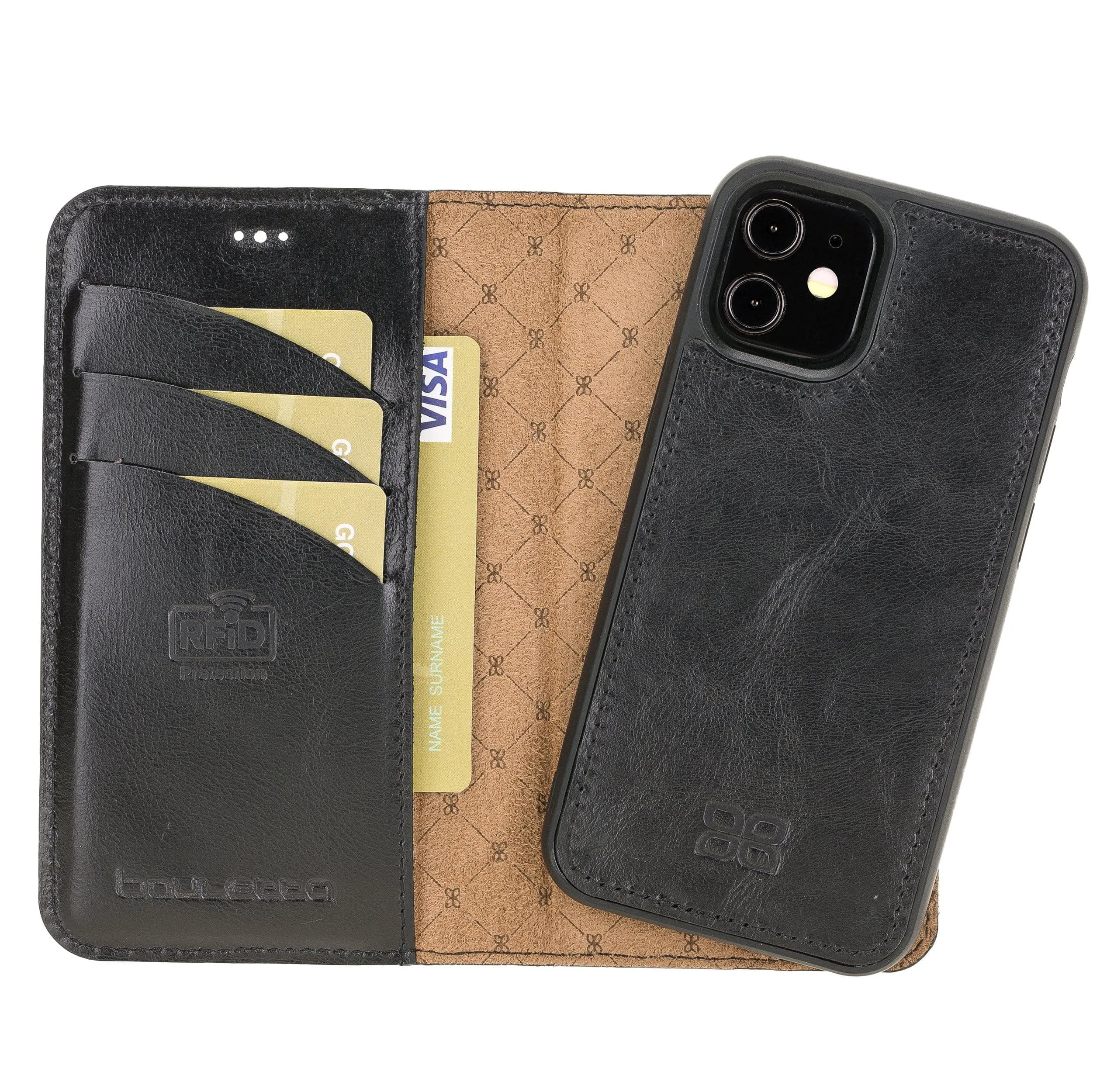 Apple iPhone 12 Series Detachable Leather Wallet Cases - MW