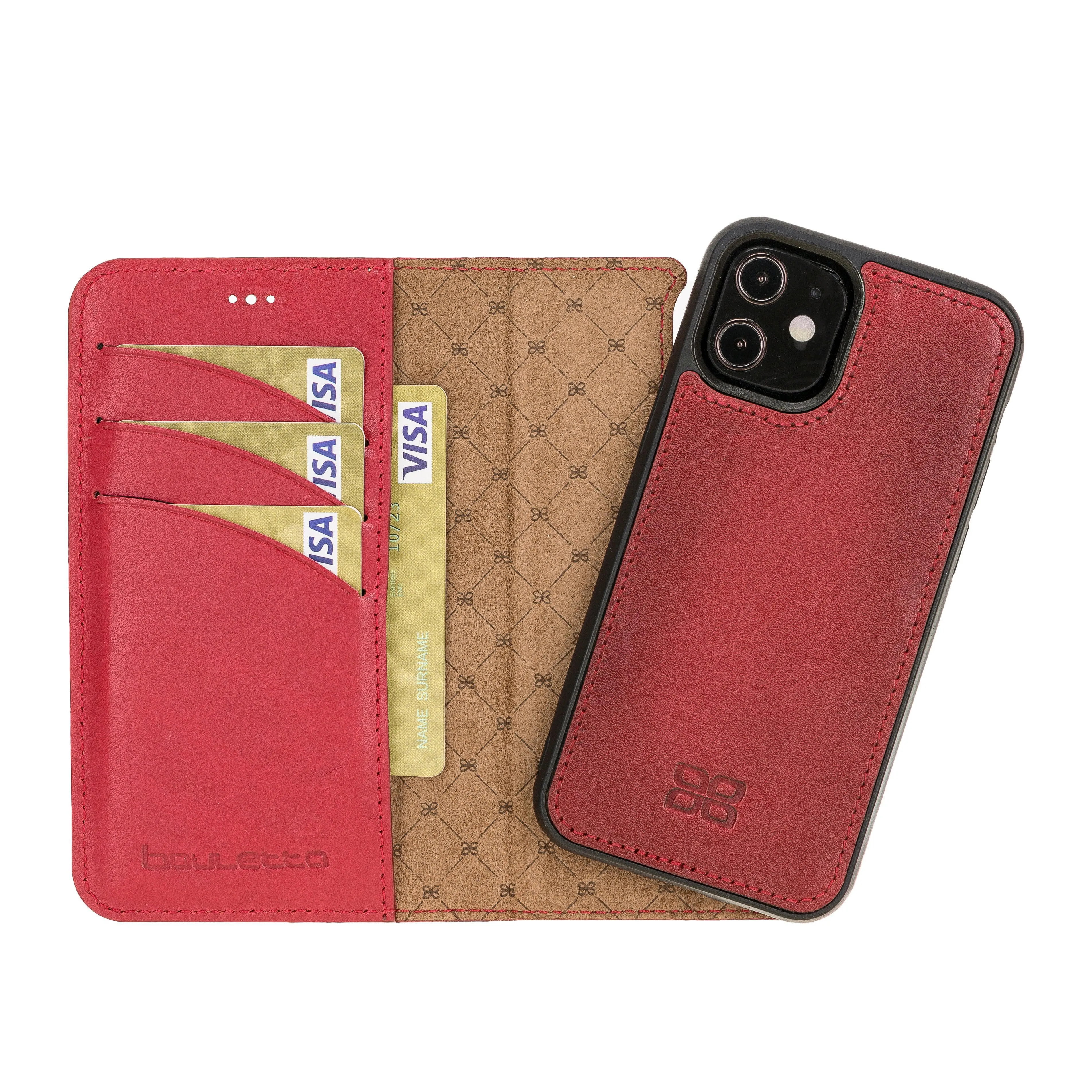 Apple iPhone 12 Series Detachable Leather Wallet Cases - MW