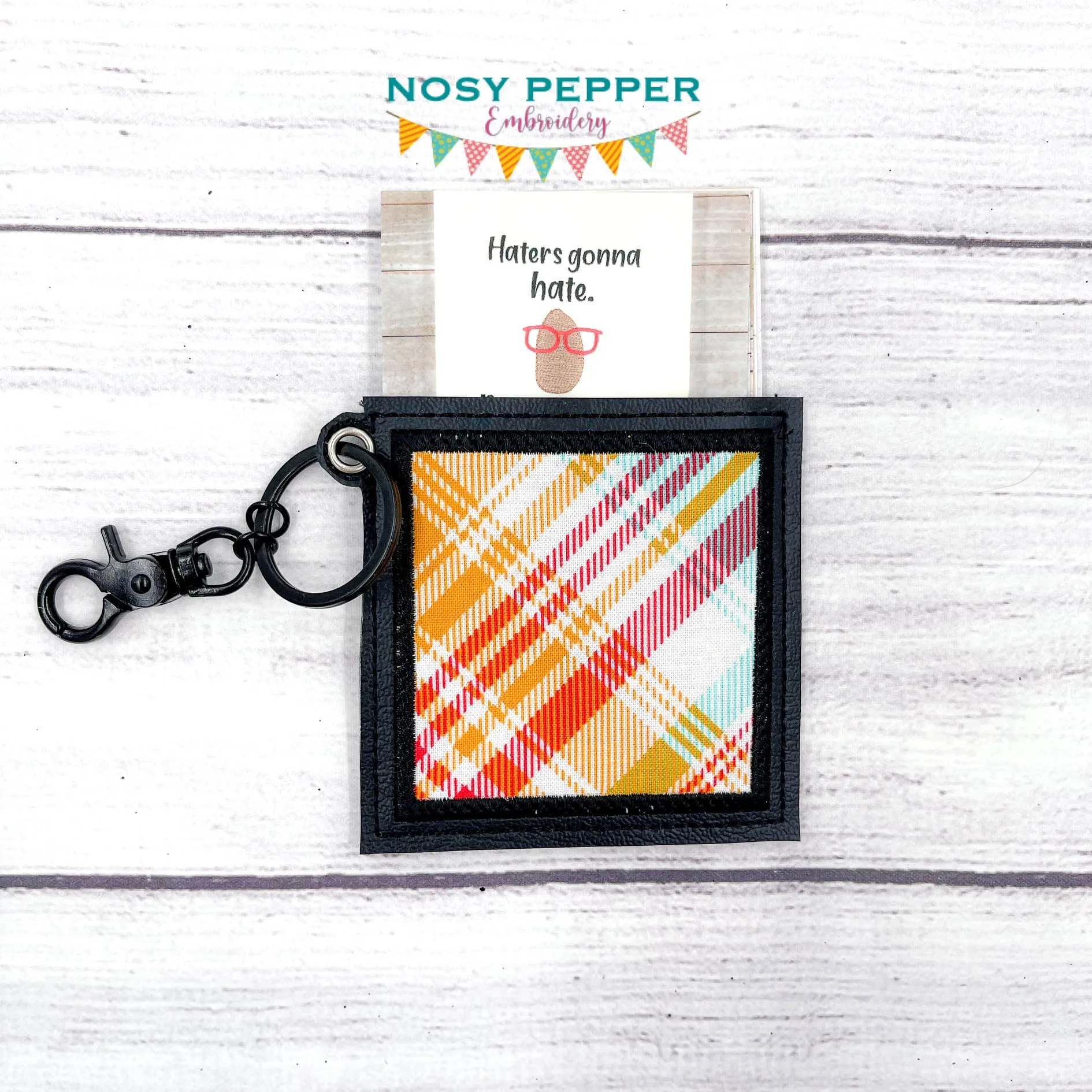 Applique ITH card holder set. Includes 4 designs total ( 2 sizes and 2 versions) machine embroidery design DIGITAL DOWNLOAD