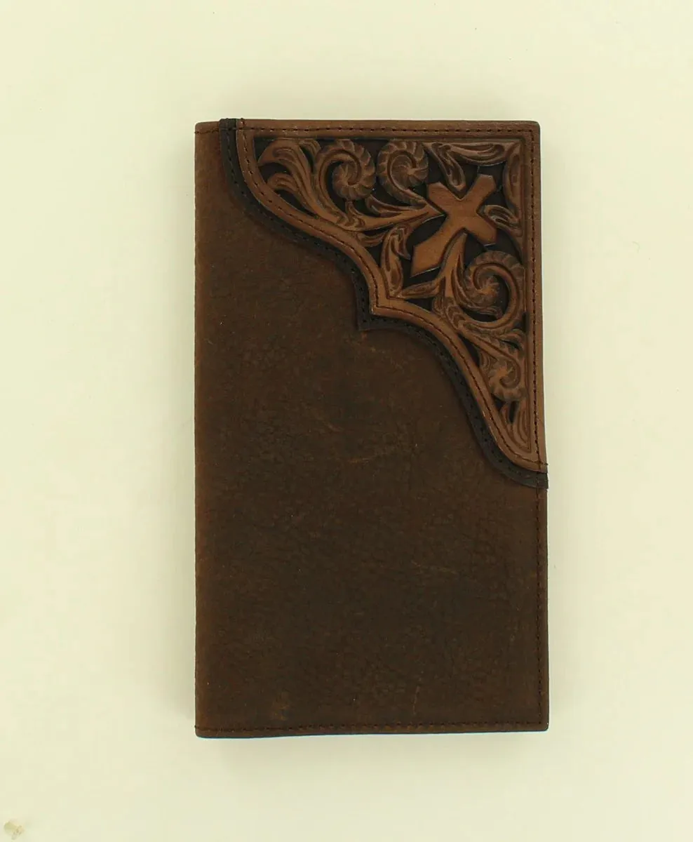 Ariat Corner Cross Brown Rodeo Wallet