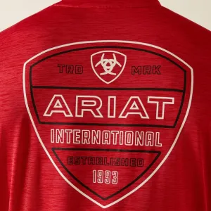 Ariat Mens Charger Crestline SS Tee Chili Pepper