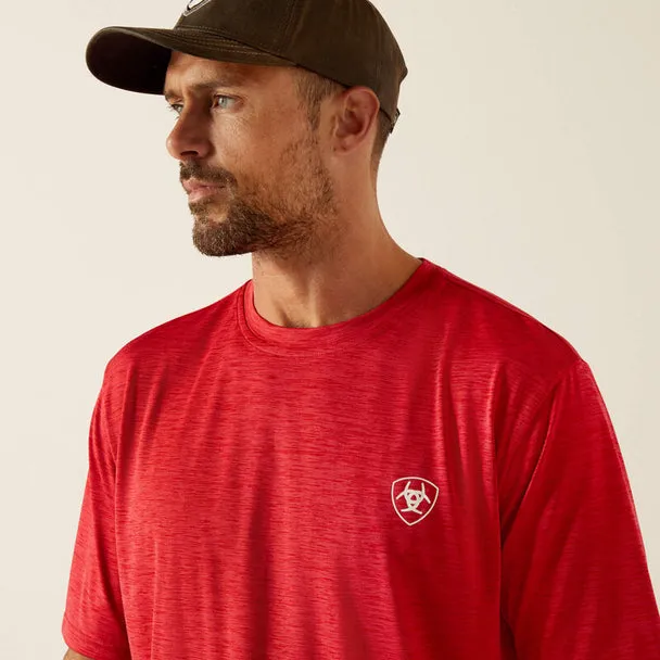 Ariat Mens Charger Crestline SS Tee Chili Pepper
