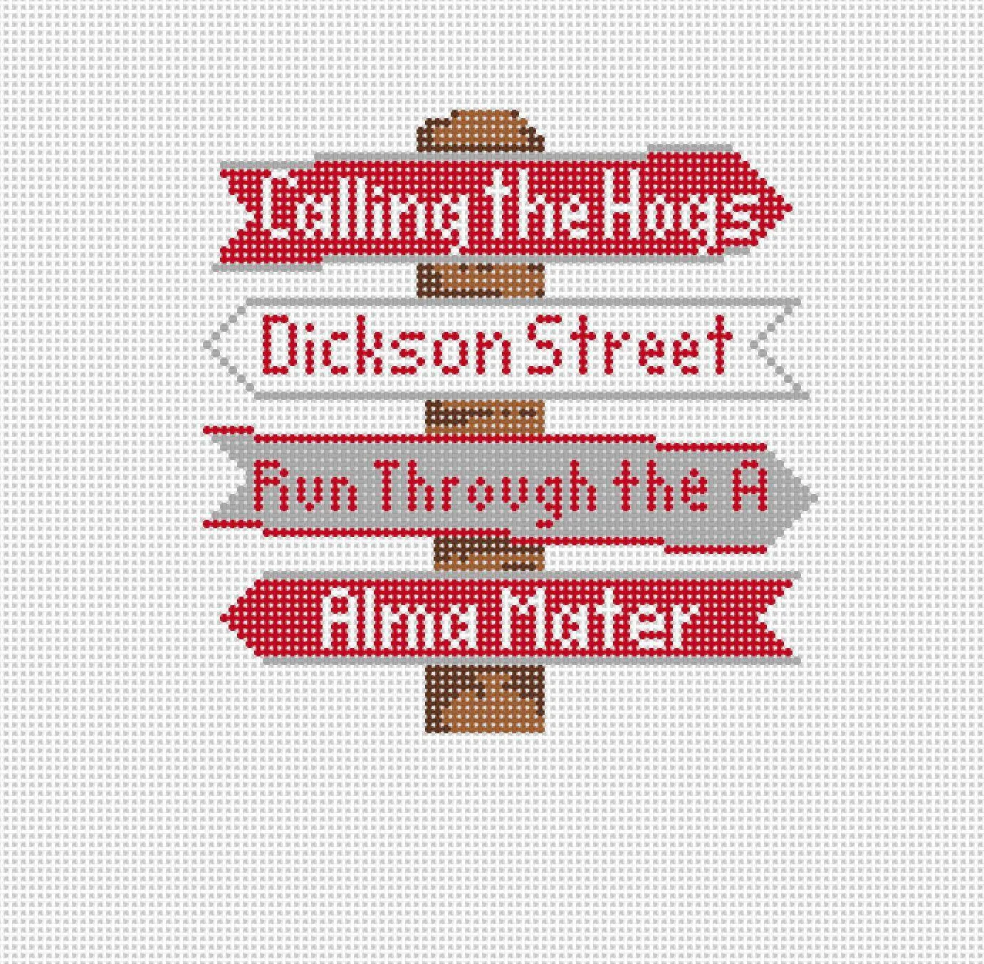 Arkansas College Icon Destination Sign Canvas
