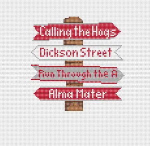 Arkansas College Icon Destination Sign Canvas