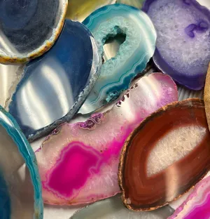 Assorted Dyed Agate Slices
