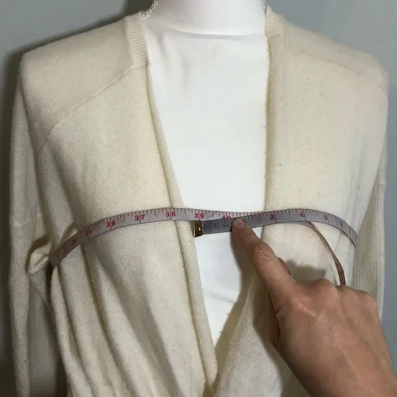 Athleta Finale Cashmere Wool Twist Front Sweater