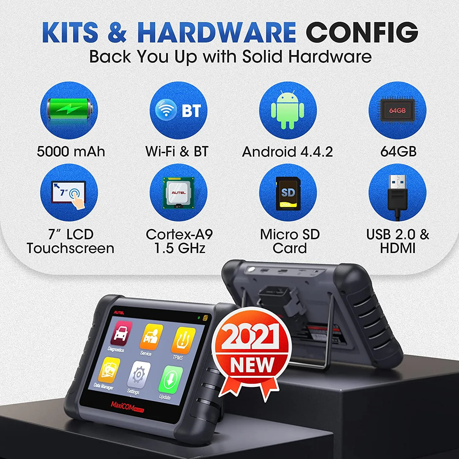 Autel MaxiCOM MK808TS TPMS Scanner With Complete TPMS and Sensor Programming